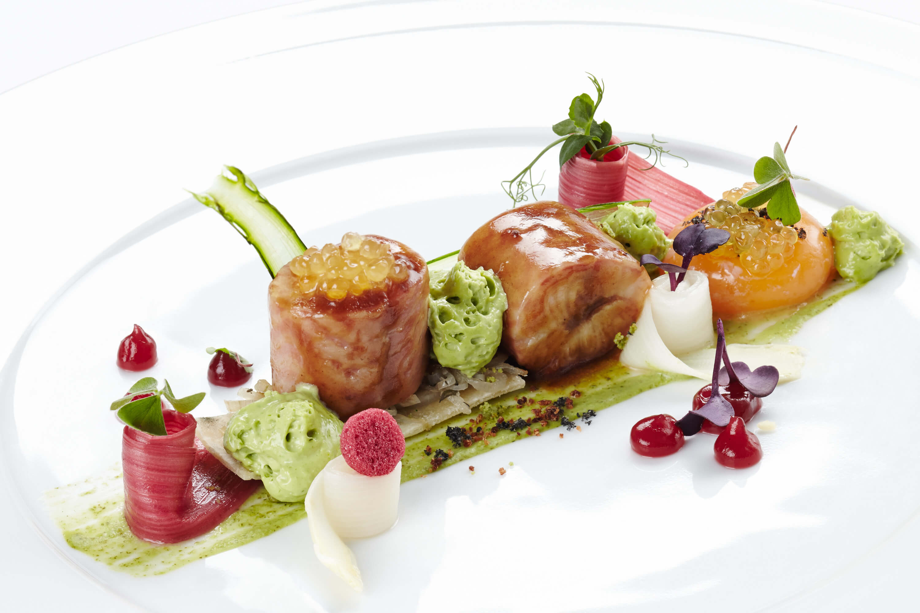 Speise mit Kaviar in Szene gesetzt für Foodfotografie